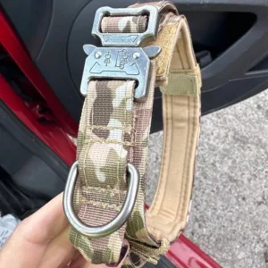 Modtog taktisk træningshalsbånd med metalspænde fra kunde J****n.