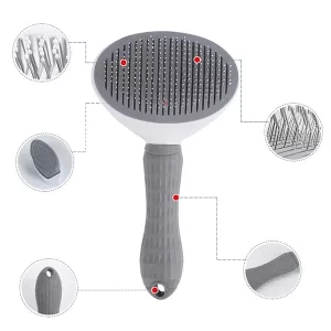 dog brush, dog comb, hair removal brush, self cleaning dog brush