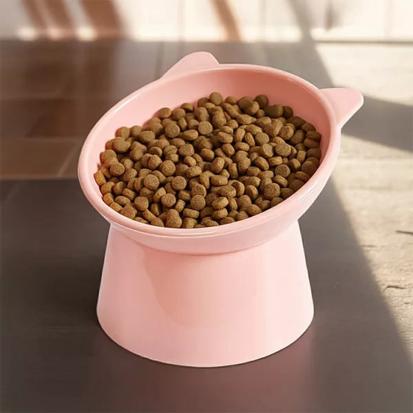 elevated cat bowl, raised cat bowl, cat bowl stand, raised cat feeder